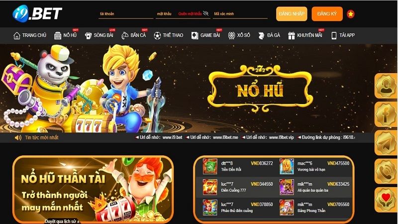 Nét chính về Nổ hũ i9BET